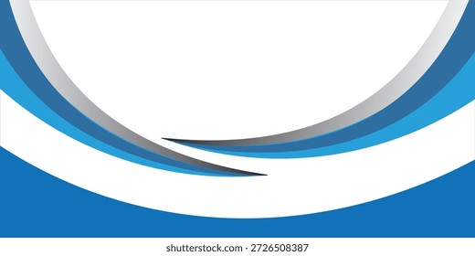 Fondo abstracto del Anuncio del negocio con la curva azul dinámica