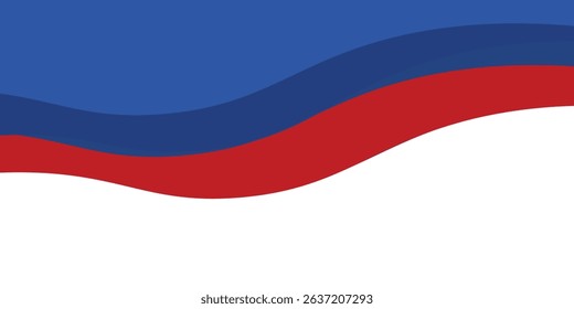 Abstract business banner background with red and blue gradient color. Vector 