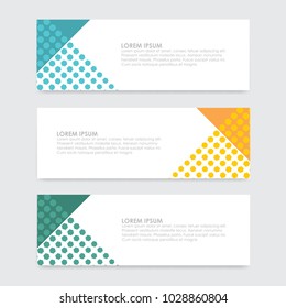 Abstract Business Banner Background. Vector Illustration