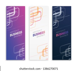 Abstract business banner graphic design. Hi-tech & modern look & feel.