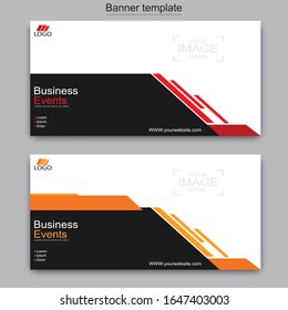 Abstraktes Design von Geschäftsbannern.