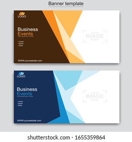 Abstract business banner template design.