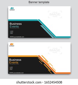Abstract business banner template design.vector illustration.