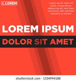 Abstract business banner template with flat shape design