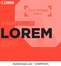 Abstract business banner template with flat shape design