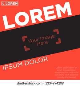 Abstract business banner template with flat shape design