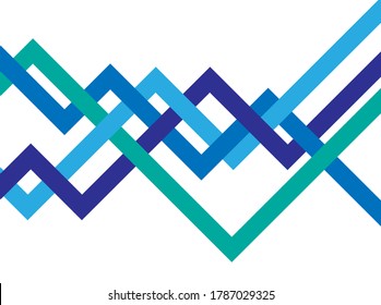 Abstract business blue background. Vector illustration.
