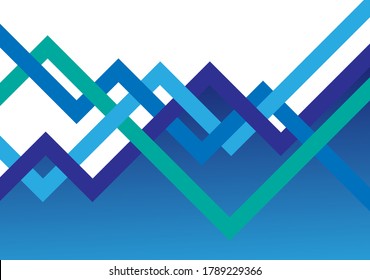 Abstract business blue background. Vector illustration.
