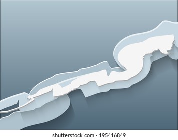 Abstract business blue background - Vector illustration
