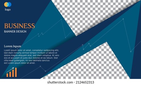 abstract business blue background. vector illustration