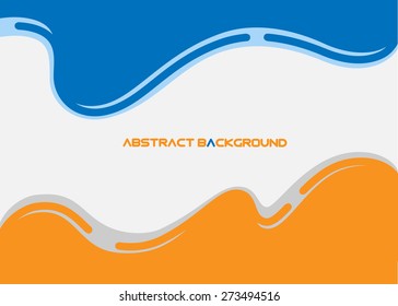 Abstract business blue background - vector 