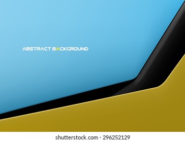 Abstract business blue background - vector 