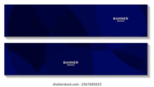 abstract business blue banner background