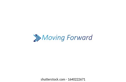 Abstract Business, Blue Initial M, Transport Logistic Logo Of Express Arrow Moving Forward For Courier Delivery, Transportation, Shipping Service Or Technology. Vector Designs Template.