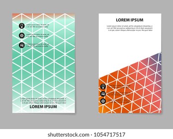 Abstract business brochure composition