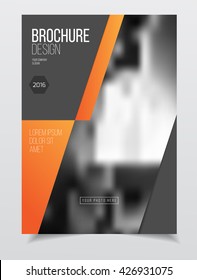 Abstract business Brochure design vector template in A4 size.