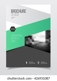 Abstract business Brochure design vector template in A4 size.