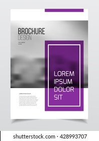 Abstract business Brochure design vector template in A4 size.
