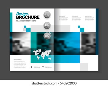 Abstract business Brochure design vector template in A4 size