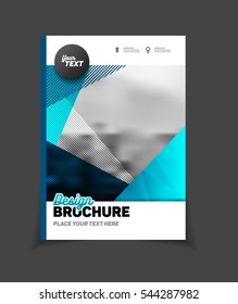 Abstract business Brochure design vector template in A4 size.