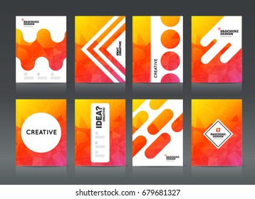 Abstract business Brochure design vector template in A4 size. Document or book cover. Annual report with photo and text. Simple style brochure. Flyer promotion. Presentation cover 