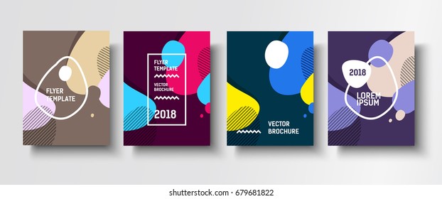 Abstract business Brochure design vector template in A4 size.