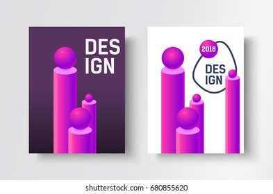 Abstract business Brochure design vector template in A4 size. Document or book cover. Annual report with photo and text.