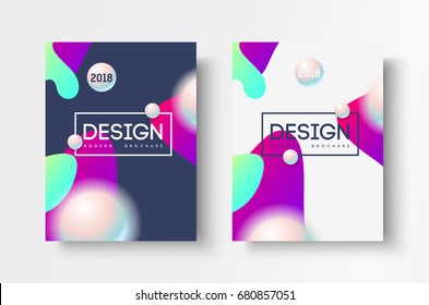 Abstract business Brochure design vector template in A4 size.