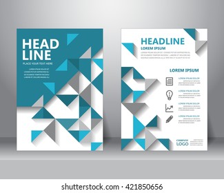 abstract business brochure flyer design layout template in A4 size. can be use for poster, banner, graphic element, leaflet and background, vector illustration 