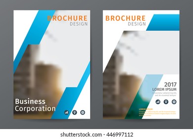 Abstract  business  brochure flyer template, annual report or book cover layout in A4 size