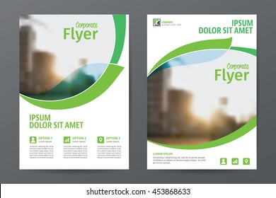 Plantilla de volante del folleto comercial resumido, informe anual o diseño de portada de libros en tamaño A4