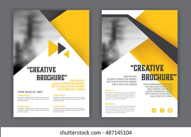 Abstract  business  brochure flyer template, annual report or book cover layout in A4 size