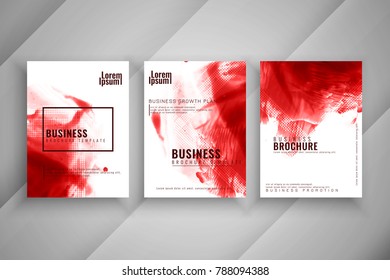 Abstract business brochure set