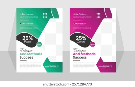 Abstract Business Brochure Template, Flyer or Annual Report