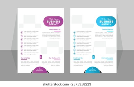 Abstract Business Brochure Template, Flyer or Annual Report