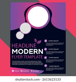 Abstract Business Brochure Template, Flyer or Annual Report.