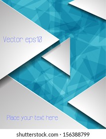 Abstract business brochure template. Vector eps10.
