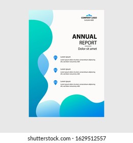 Abstract business brochure with vector template. Business