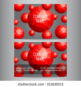 abstract business card