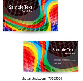 abstract business card