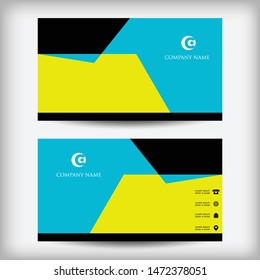 Abstract business card background, simple and elegant Vector illustration.