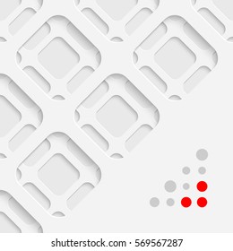 Abstract Business Card Background. Vector Geometric Wallpaper with Copy Space. White Minimal Graphic Design