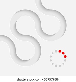 Abstrakter Hintergrund der Visitenkarte. Geometrisches Bildschirmhintergrund mit Kopienraum. Weißes Minimales Grafikdesign