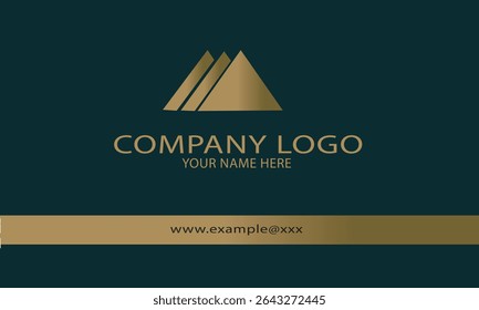 Abstract business card design illustrator template