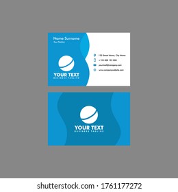 abstract business card design template