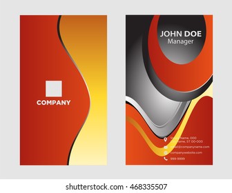 Abstract business card design templates
