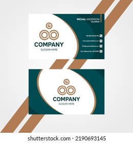 abstract business card design, vector 