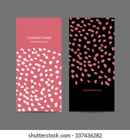 Abstract business card design. Vector illustration