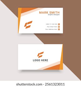 Abstract business card design for your brand