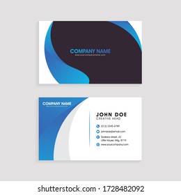 Abstract Business Card. Modern Background. Wave Business Card